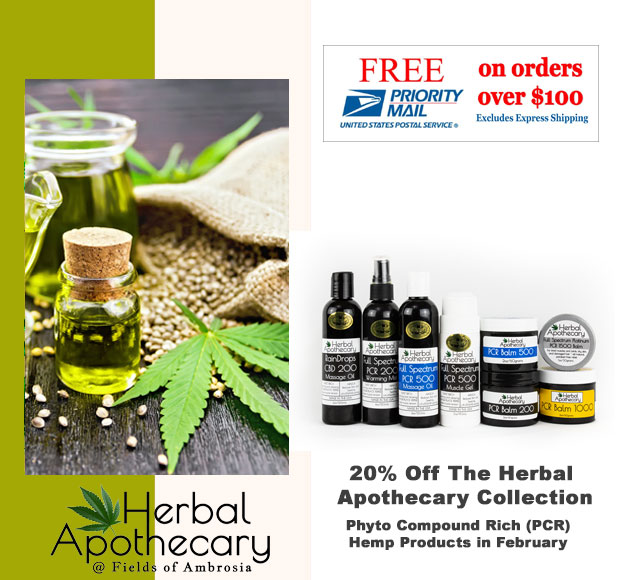 Herbal Apothecary 20% Off the Month of February