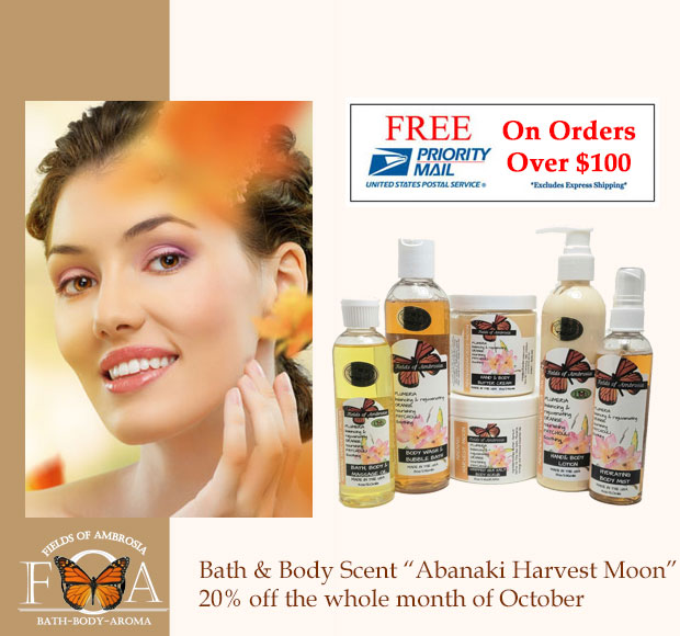 "Abenaki Harvest Moon" 20% Off October Scent of the Month